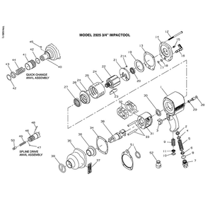 Part Location Diagram of 202-311 Ingersoll Rand Muffler Element